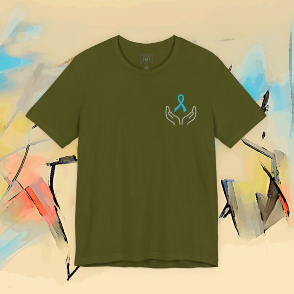 1157745842728837006_v2_2048_custom-2.jpeg Prostate Cancer Awareness T-Shirt — Hands Holding Blue Ribbon Tee