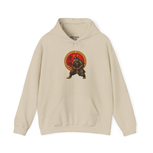 15122098708424962557_2048.jpeg Tiger Samurai Hoodie — Streetwear Warrior with 勇 Emblem