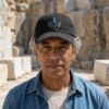 20260529164812-1f15b7e2-e47d-6c0e-a757-5e3ba10fe8d0.png Prostate Cancer Support Dad Cap — Blue Ribbon 'Helping Hands' Embroidered Hat