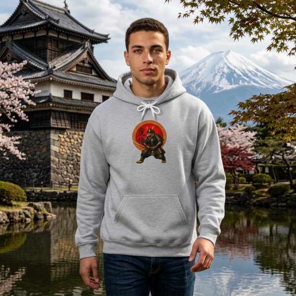 20260531141422-1f15cfb0-58b0-6d1c-ba07-5e3ba10fe8d0.png Tiger Samurai Hoodie — Streetwear Warrior with 勇 Emblem