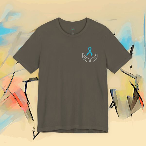 2100131552541803942_v2_2048_custom-2.jpeg Prostate Cancer Awareness T-Shirt — Hands Holding Blue Ribbon Tee
