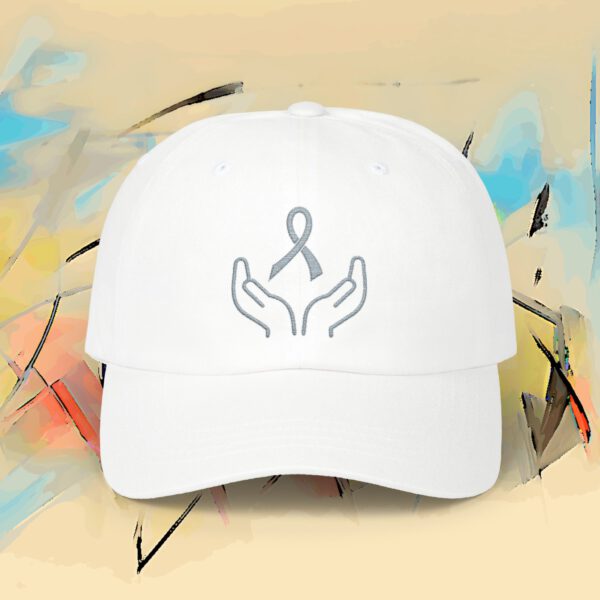 2360448998002217800_2048_custom.jpeg Lavender Cancer Awareness Embroidered Dad Cap