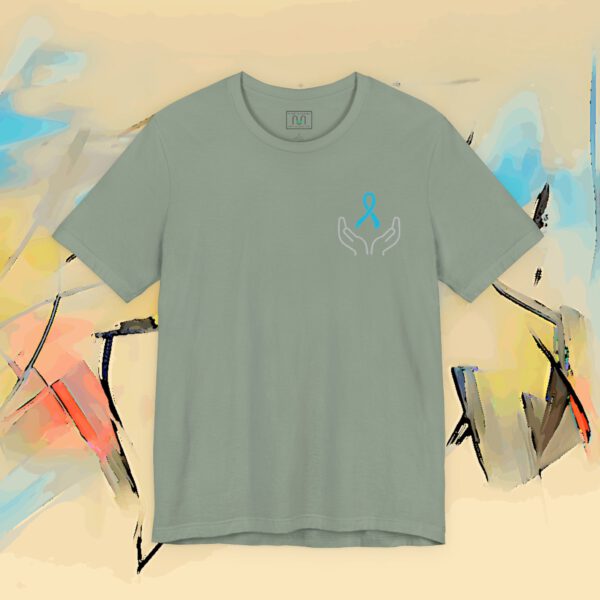 2615603472808193929_v2_2048_custom-2.jpeg Prostate Cancer Awareness T-Shirt — Hands Holding Blue Ribbon Tee