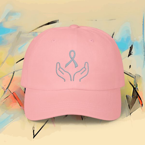 8458295670628177238_2048_custom.jpeg Lavender Cancer Awareness Embroidered Dad Cap