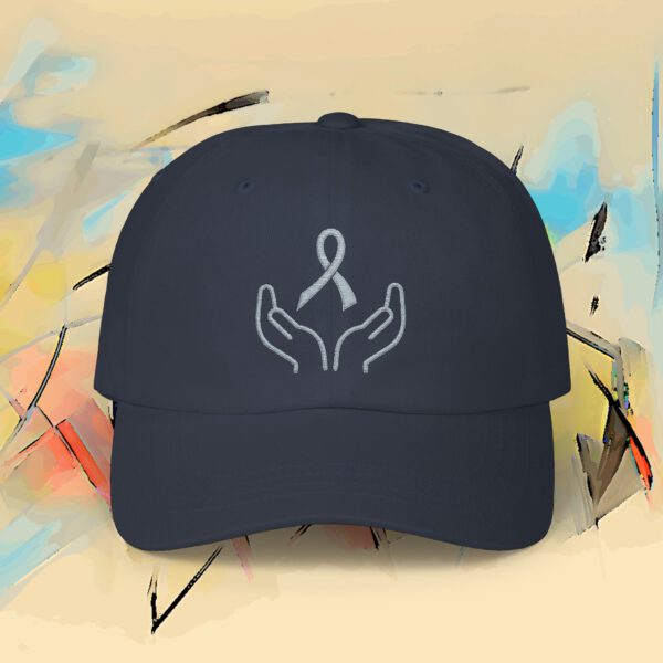 951284867889021204_2048_custom.jpeg Lavender Cancer Awareness Embroidered Dad Cap