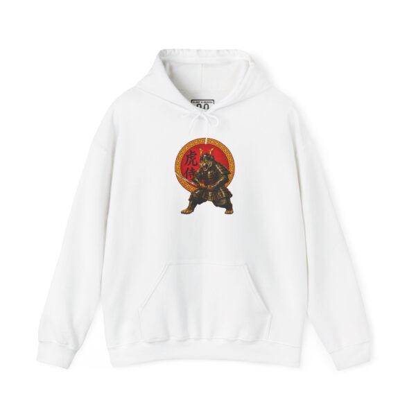 9534322645624525443_2048.jpeg Tiger Samurai Hoodie — Streetwear Warrior with 勇 Emblem