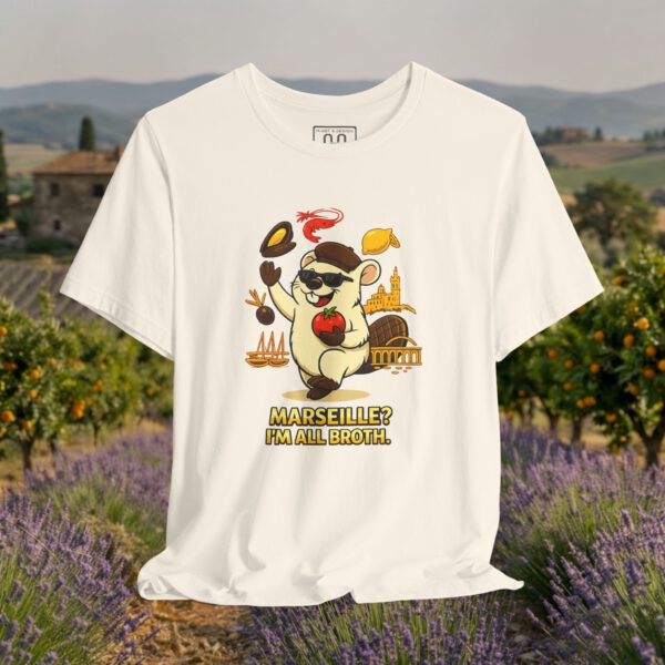 Europe Tourister – Marseille Food Shirt | French Seafood Humor Tee — “I’m All Broth”