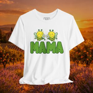 Mama Bee Shirt – Cute Mother’s Day Gift | Green & Yellow Bee Graphic Tee