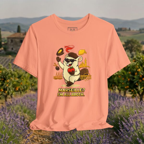 Europe Tourister – Marseille Food Shirt | French Seafood Humor Tee — “I’m All Broth”