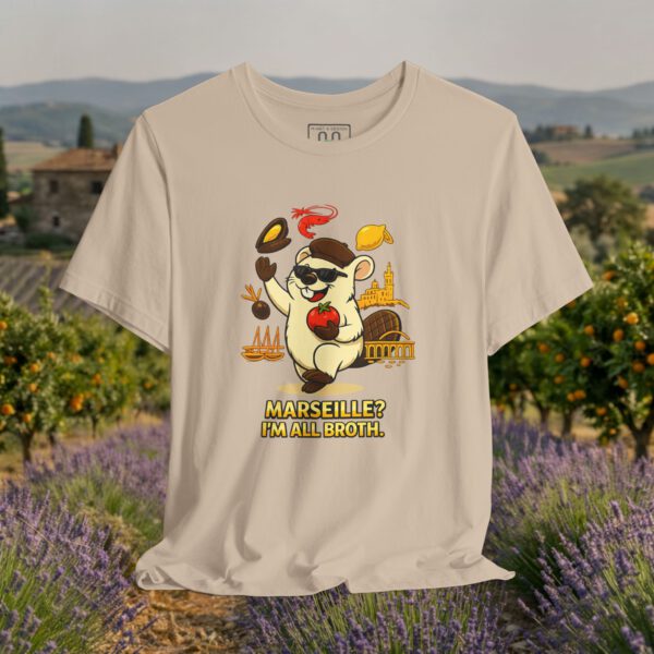 Europe Tourister – Marseille Food Shirt | French Seafood Humor Tee — “I’m All Broth”