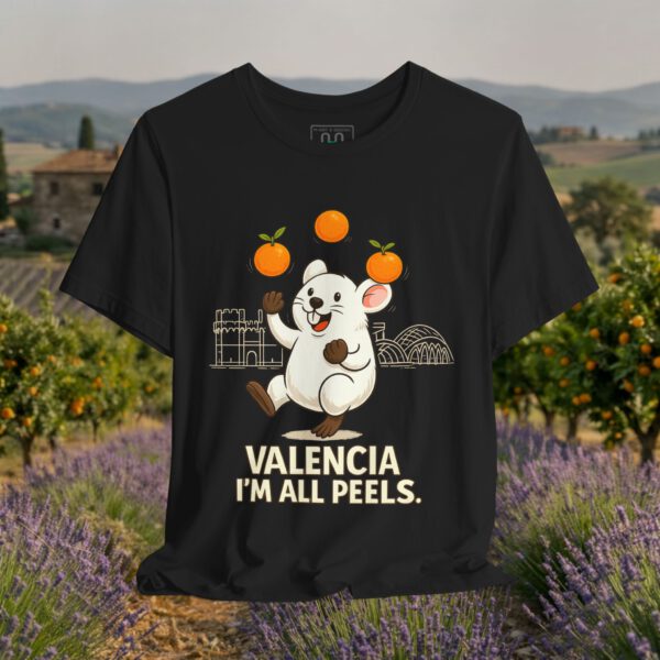 8433179370412989949_v2_2048_custom.jpeg European Tourister - Valencia Travel T-Shirt — Spanish Citrus Humor “I’m All Peels”